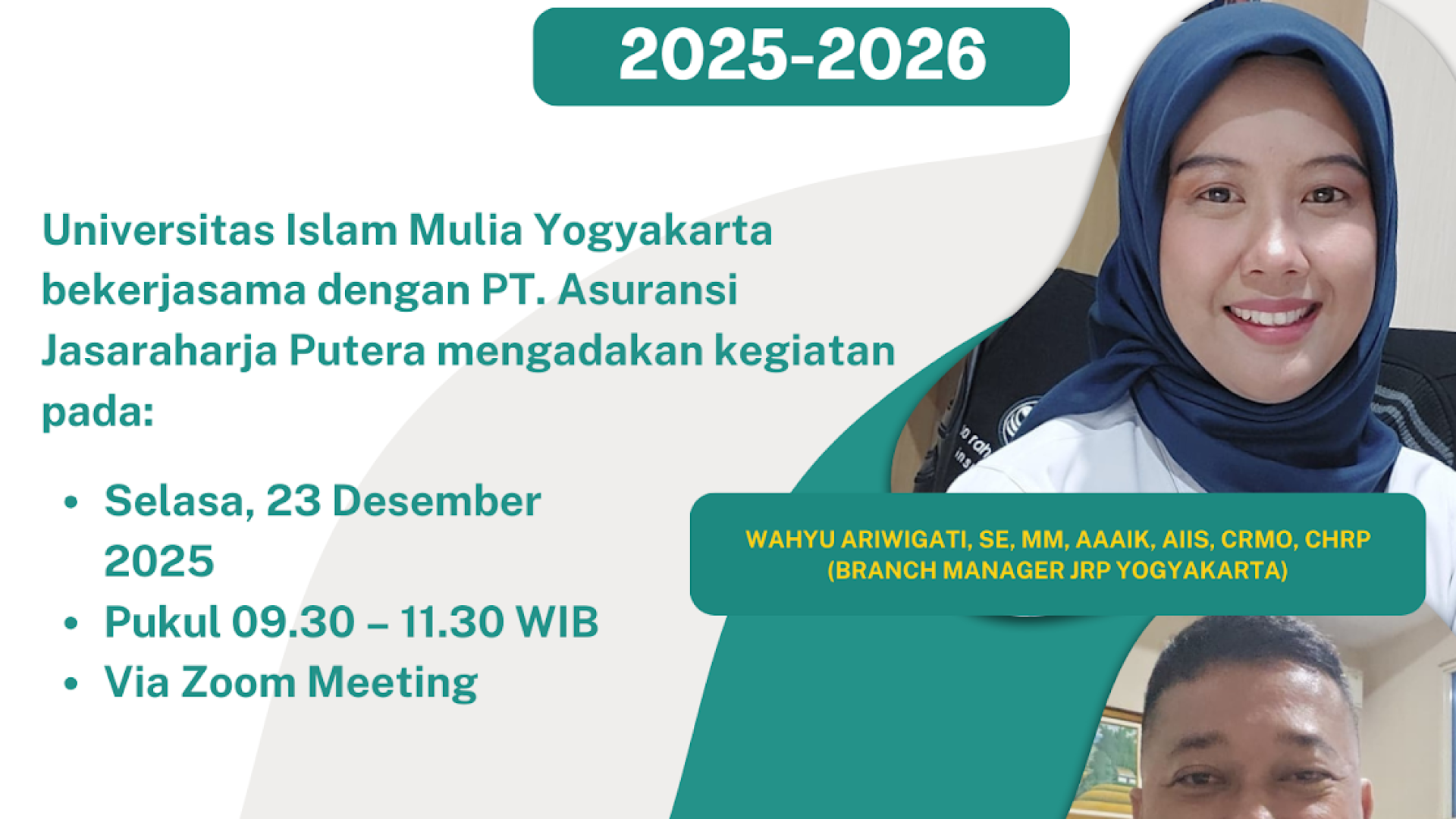 Sosialisasi Asuransi Kecelakaan Mahasiswa Angkatan 2025/2026 Universitas Islam Mulia Yogyakarta